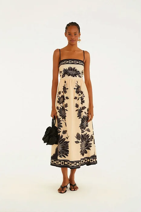 FARM VESTIDO CROPPED ESTAMPADO MARIA LIA