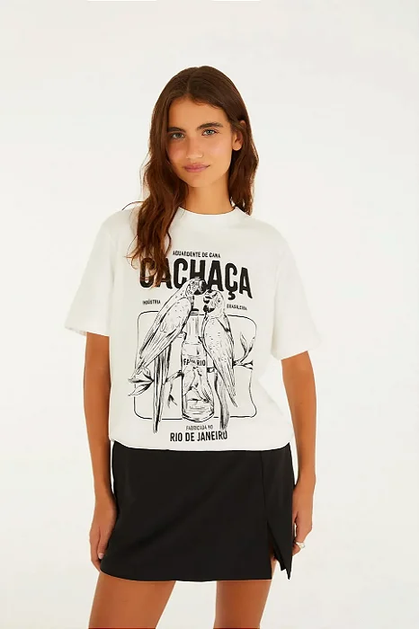 FARM T-SHIRT MEDIA ARARAS CACHACA