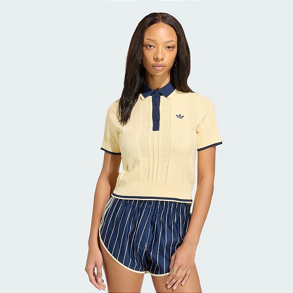 ADIDAS ORIGINALS CAMISA POLO DE MALHA TRANCADA CALI