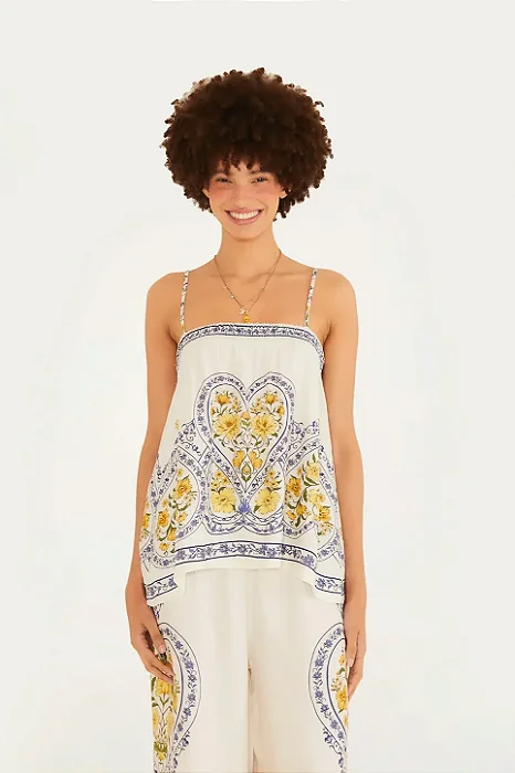 FARM BLUSA ESTAMPADA ROMANCE BOHO