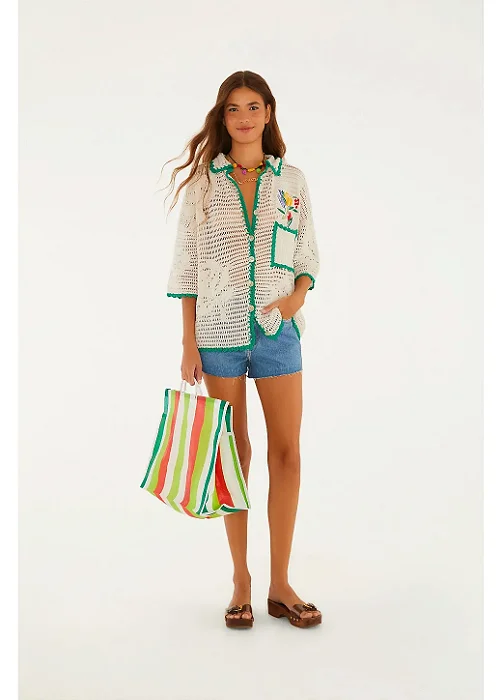 FARM SHORT JEANS BASICO CINTURA ALTA