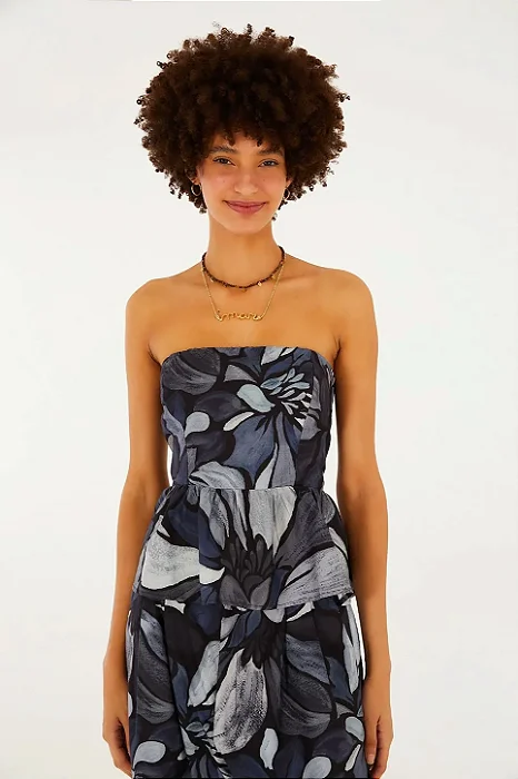 FARM BLUSA ESTAMPADA JARDIM DE AMORA