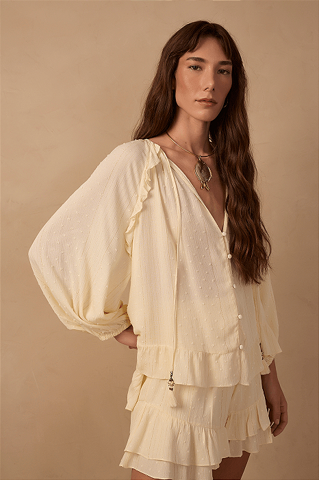 DRESS TO BLUSA POA LUREX OFF NEVOA