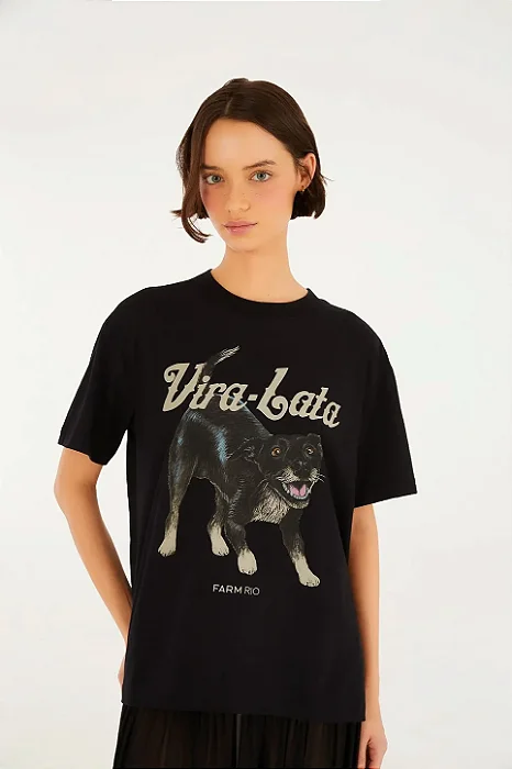 FARM TSHIRT MEDIA VIRA LATA MALHADO
