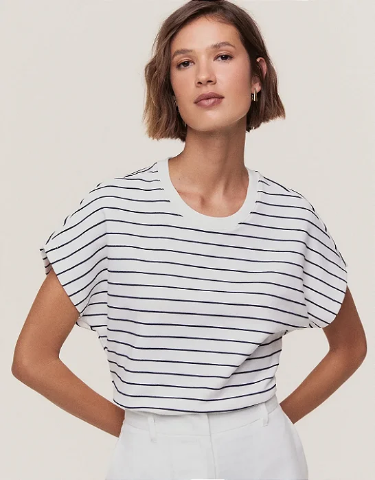 SHOULDER T-SHIRT LISTRA NERVURA
