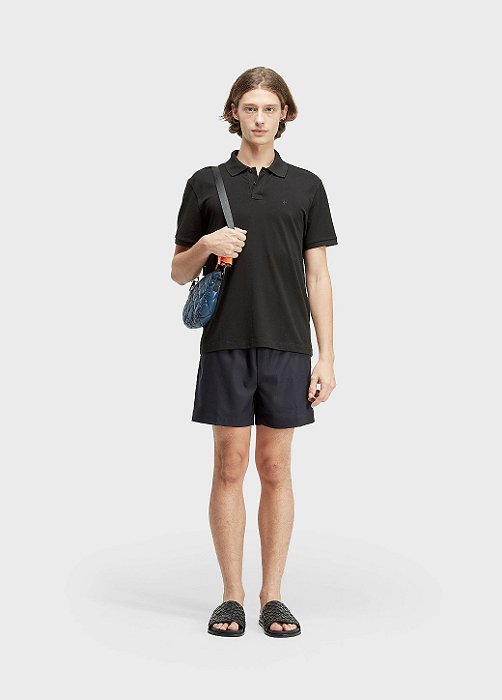 OSKLEN BERMUDA ALFAIATARIA KNIT MARINHO