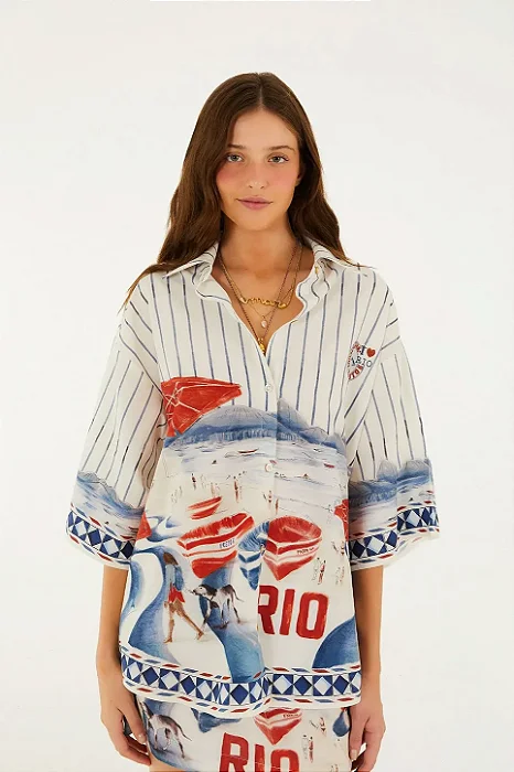 FARM CAMISA LOCALIZADA POSTO 6