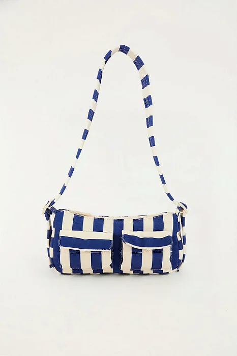 FARM ETC BOLSA BAGUETE LISTRA AZUL CARDUME SONHADOR