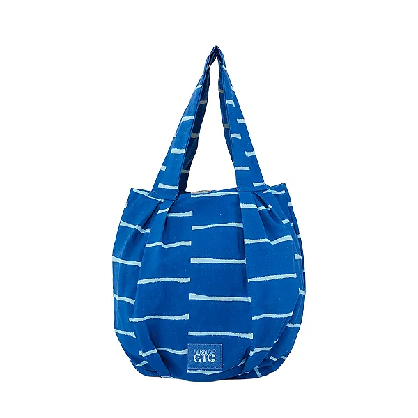 FARM ETC BOLSA SHOP BAG LISTRAS SALTADAS AZUL