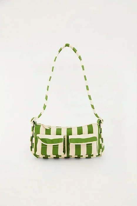 FARM ETC BOLSA BAGUETE LISTRA VERDE CARDUME SONHADOR