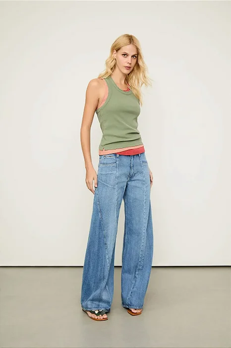 ANIMALE CALCA JEANS COS DESCONSTRUIDO