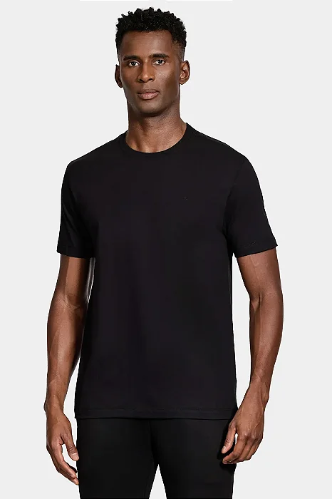 ARAMIS CAMISETA MANGA CURTA BASICA COMFORT PRETO