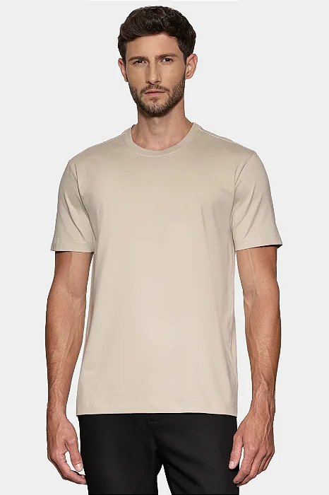 ARAMIS CAMISETA MANGA CURTA BASICA COMFORT PALHA