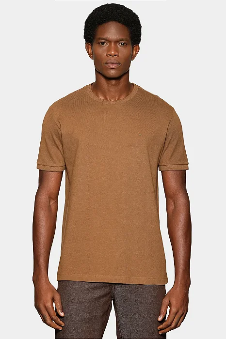 ARAMIS CAMISETA MANGA CURTA PIQUET GOLA JACQUARD CHARUTO