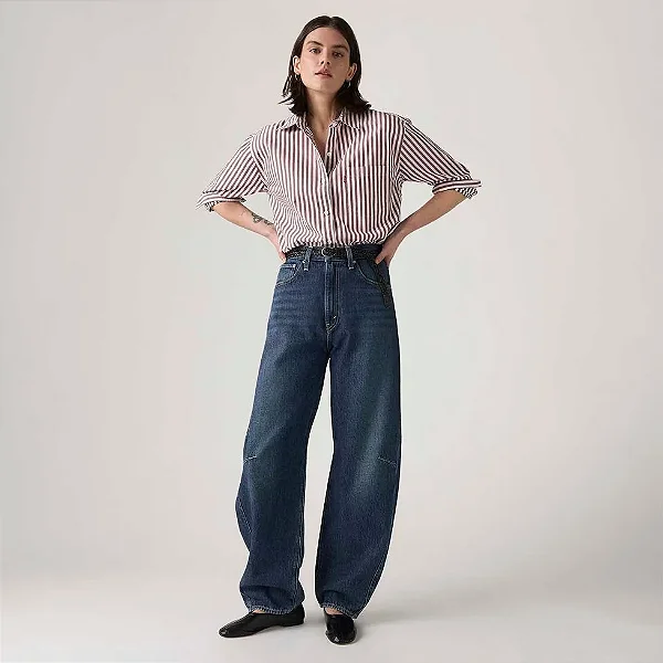 LEVIS CALCA JEANS CINCH BARREL LAVAGEM ESCURA
