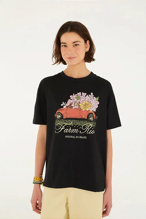 FARM T-SHIRT MEDIA CARROS BUQUE