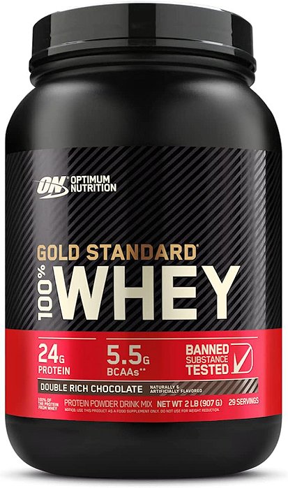 Whey Protein 100% Whey Gold Standard 2 Lbs (900g) - Optimum Nutrition