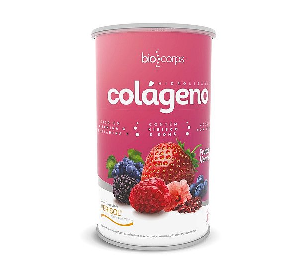 Colágeno Hidrolisado Verisol Biocorps 300g Frutas vermelhas