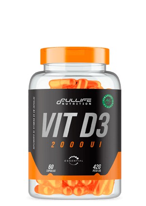 Vitamina D3 - Vit D3 Fullife 2000 ui - 60 Cápsulas