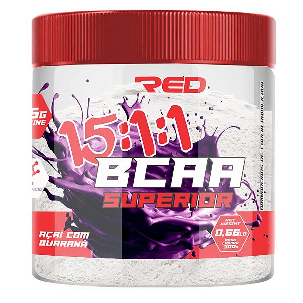 BCAA SUPERIOR 1511 300G ACAI COM GUARANA RED