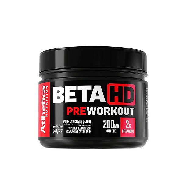 BETA HD PRE WORKOUT 240G PINK UVA COM MORANGO