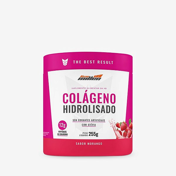 COLAGENO HIDROLIZADO EM PO MORANGO POTE 250G