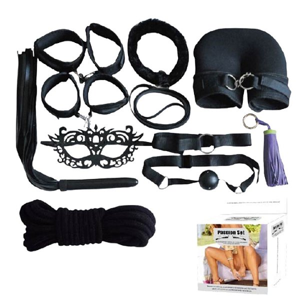 Sedução Sem Limites: Kit Bondage com Algemas, Mordaça e Acessórios BDSM
