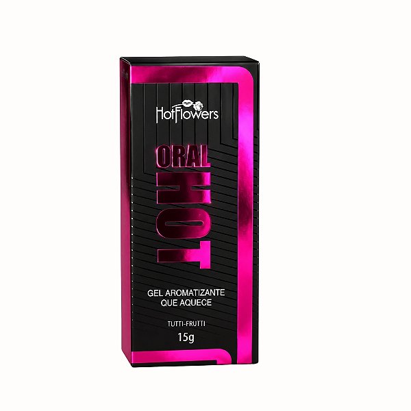 Oral Hot Tutti-Frutti HotFlowers 15g – Gel Beijável que Aquece