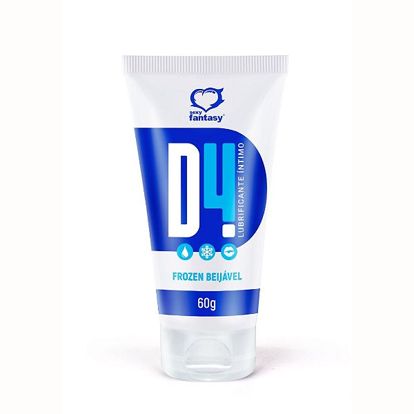 Lubrificante Íntimo Refrescante Sabor Menta D4 Gel Lubrificante a Base Dágua