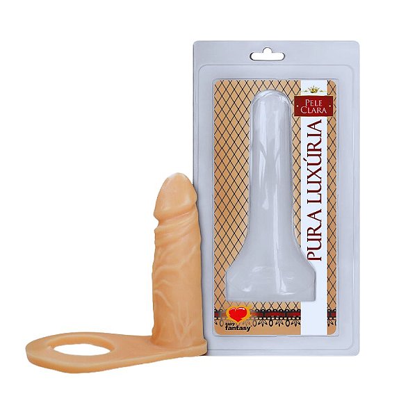 Anel Companheiro Pênis de Borracha 10,5X2,8cm