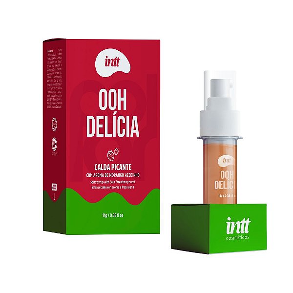 Gel para Sexo Oral Caldas Picante Ooh Delícia Sabor Morango Azedinho