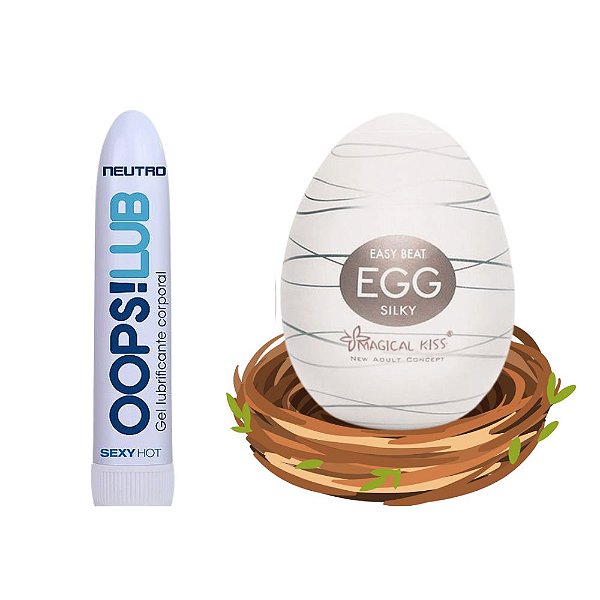 Deslize Perfeito Lubrificante Neutro + Egg Masturbador
