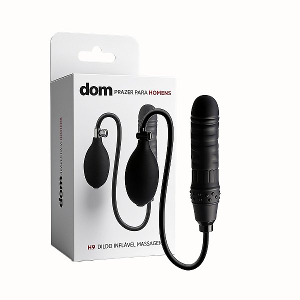 Plug Anal Inflável Dom 4,5x14cm em Silicone com Bomba Manual