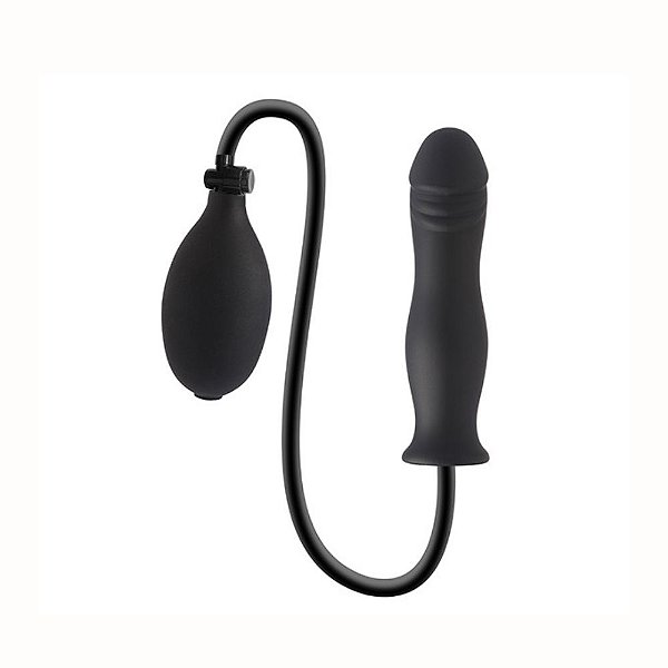Plug Anal Inflável Dom 4,5x15cm em Silicone com Bomba Manual