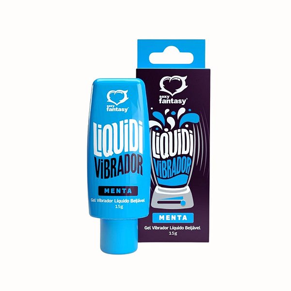 Liquidi Vibrador Menta – Gel Líquido Beijável com Vibração Intensa