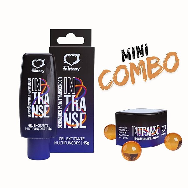 Kit InTranse Gel + Cápsula Excitante Multifunções – Estímulo, Calor e Eletricidade