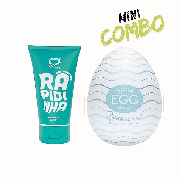 Kit Masculino Estímulo e Conforto – Egg Texturizado + Gel Neutro