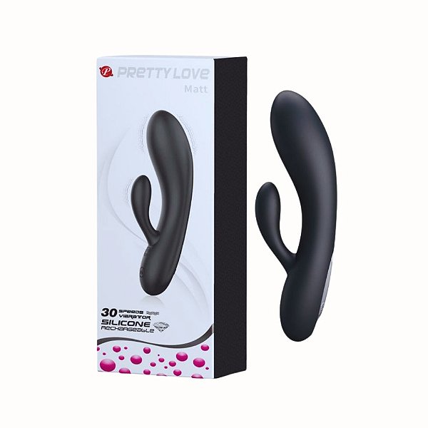 Vibrador Recarregável Ponto G com Estimulador Clitoriano – 30 Modos de Vibração e Design Ergonômico