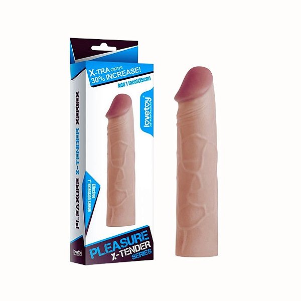 Capa Peniana Extensora 2,5cm em TPE – Aumento de Tamanho com Conforto e Ajuste Flexível