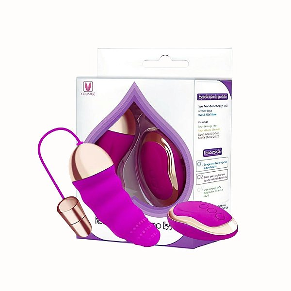 Cápsula Vibratória com Controle Recarregável 10 Vibrações – Estímulo à Distância