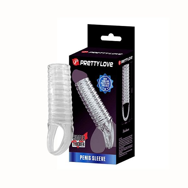 Meia Capa Peniana com Alça e Textura Estimulante – Prazer Duplo e Seguro