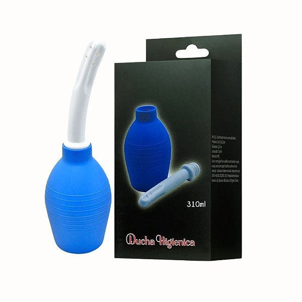 Ducha Anal 310ml com Aplicador Anatômico e Macio – Higiene com Conforto