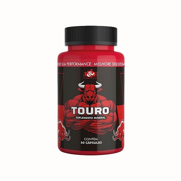 Touro – Suplemento para Libido Masculina com Catuaba, Zinco e Cafeína para Desejo, Potência e Performance
