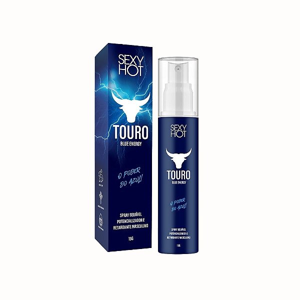 Touro Spray Retardante Masculino Beijável Sabor Mentolado – Controle e Potência com Sabor