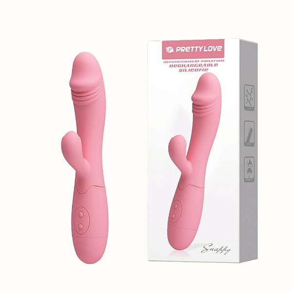 Descubra o Prazer Duplo com Estímulo Clitoriano – Vibrador Recarregável com 30 Modos de Vibração