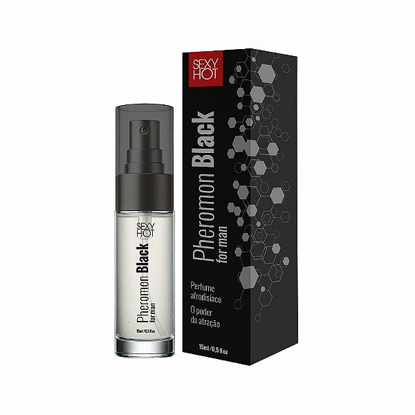 Pheromon Black For Man 15ml | Perfume Masculino com Feromônios e Atração