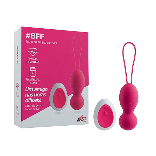 BFF Vibrador Multifunções Recarregável com Controle Remoto | 10 Modos de Vibração