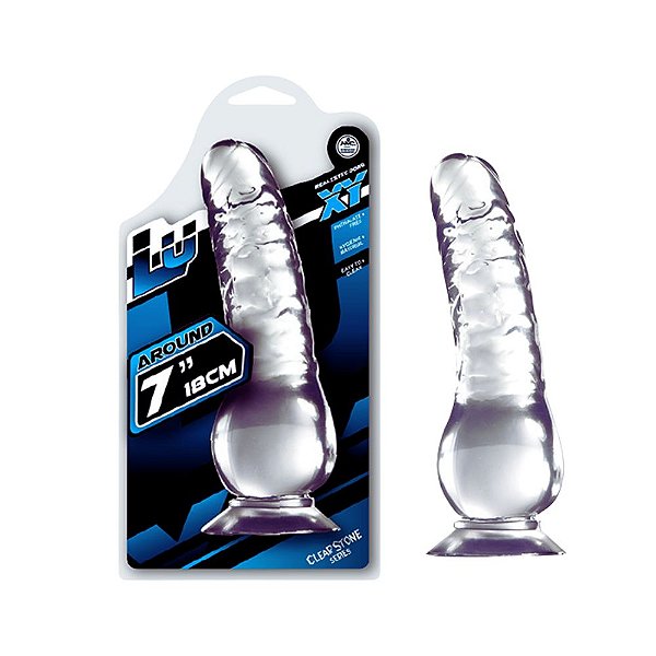 Pênis Realístico Translúcido 18cm com Ventosa | Luxy Realistic Dong Nanma