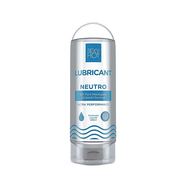 Lubrificante Neutro Sexy Hot 200ml Base Água Sem Cheiro