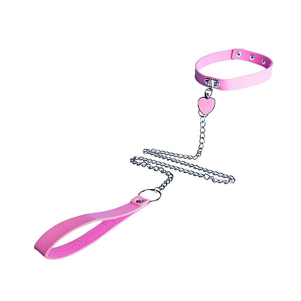 Liberte Seus Desejos com a Coleira Íntima Rosa – Fetiche, Luxo e Conexão Intensa